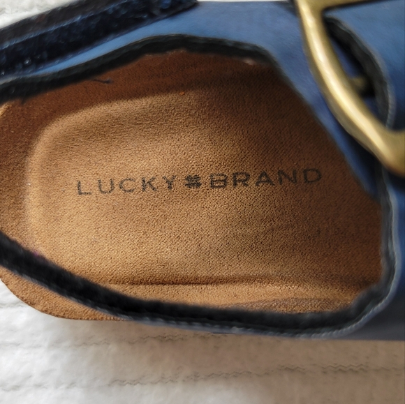 Boys Lucky Brand Toddler Blanc Foodbed Sandals Size 6 or 7 - Picture 6 of 9